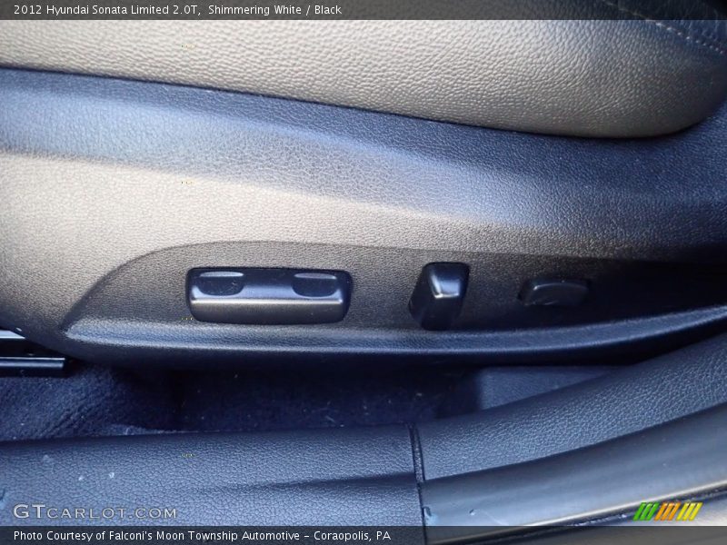 Shimmering White / Black 2012 Hyundai Sonata Limited 2.0T