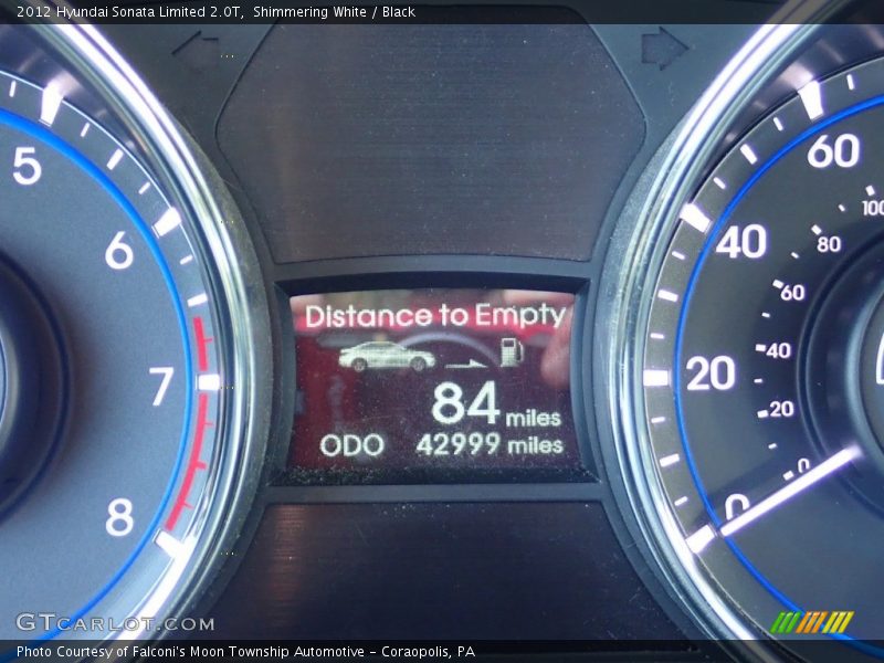 Shimmering White / Black 2012 Hyundai Sonata Limited 2.0T