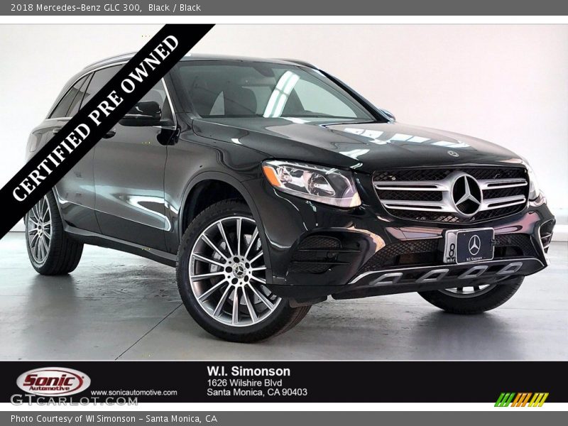 Black / Black 2018 Mercedes-Benz GLC 300