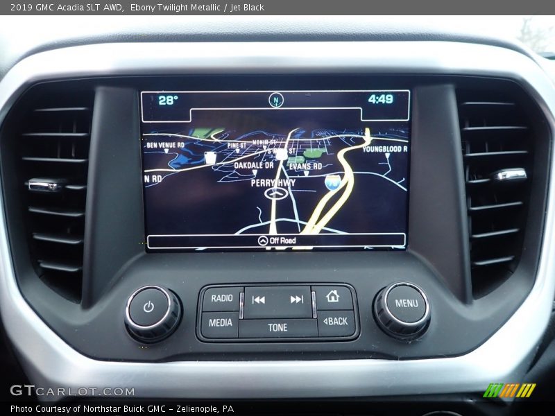 Ebony Twilight Metallic / Jet Black 2019 GMC Acadia SLT AWD