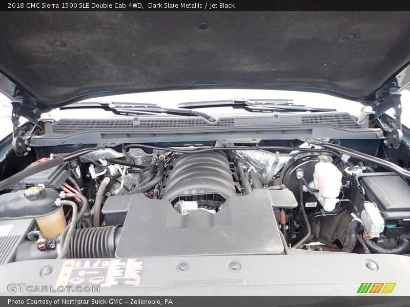 Dark Slate Metallic / Jet Black 2018 GMC Sierra 1500 SLE Double Cab 4WD