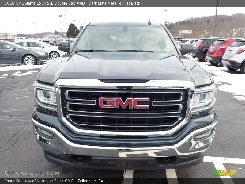 Dark Slate Metallic / Jet Black 2018 GMC Sierra 1500 SLE Double Cab 4WD