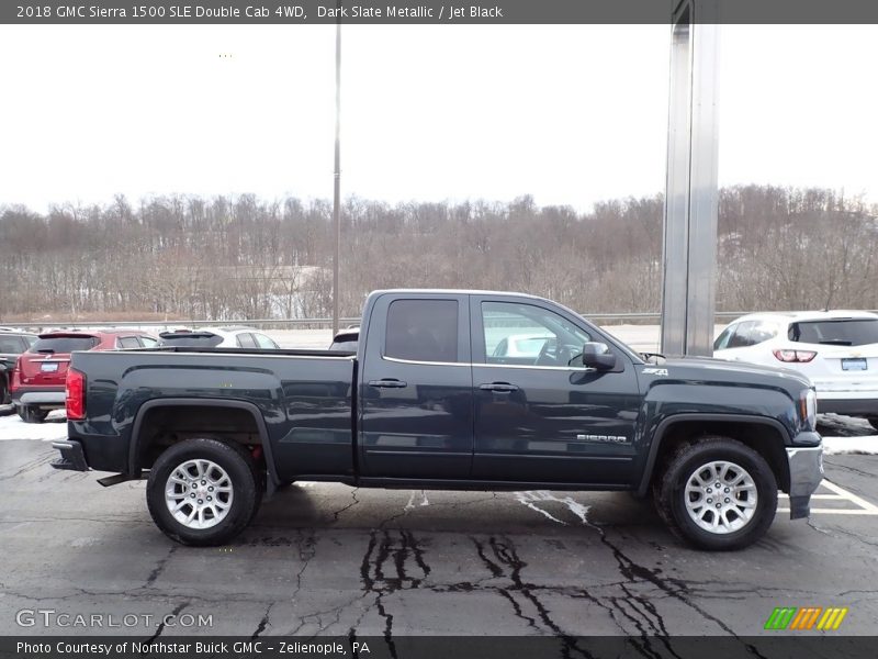 Dark Slate Metallic / Jet Black 2018 GMC Sierra 1500 SLE Double Cab 4WD