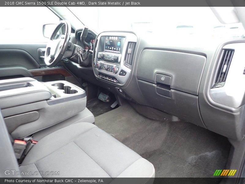 Dark Slate Metallic / Jet Black 2018 GMC Sierra 1500 SLE Double Cab 4WD