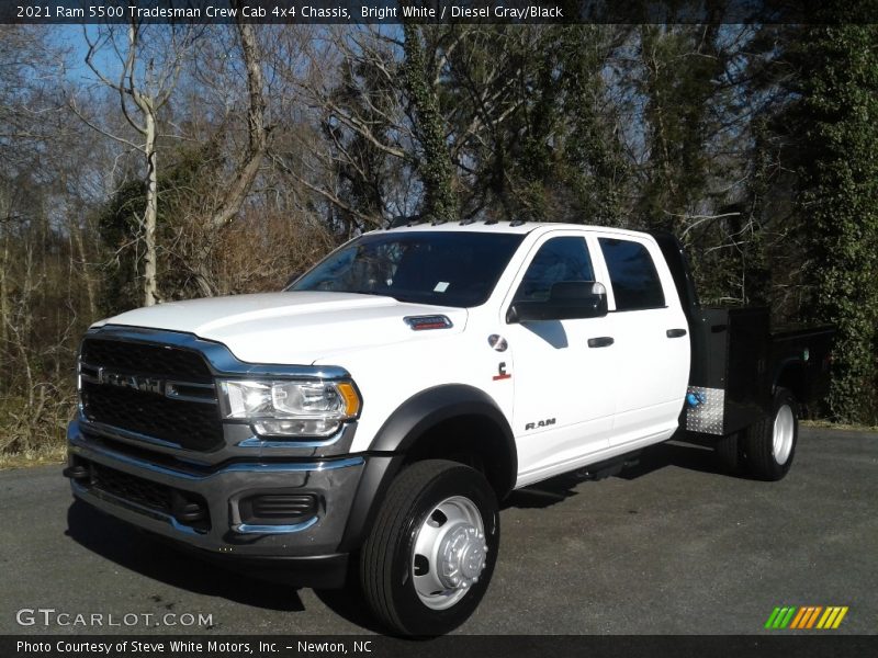 Bright White / Diesel Gray/Black 2021 Ram 5500 Tradesman Crew Cab 4x4 Chassis