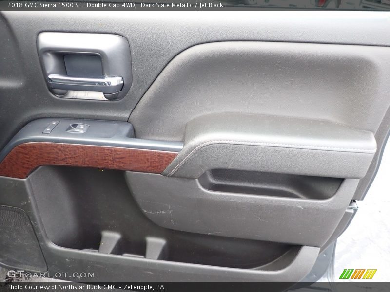 Dark Slate Metallic / Jet Black 2018 GMC Sierra 1500 SLE Double Cab 4WD