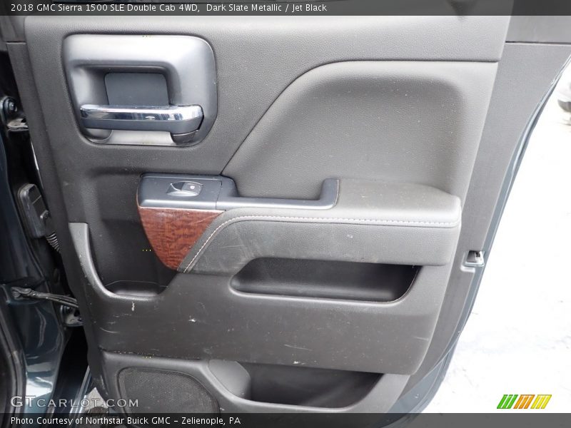 Dark Slate Metallic / Jet Black 2018 GMC Sierra 1500 SLE Double Cab 4WD