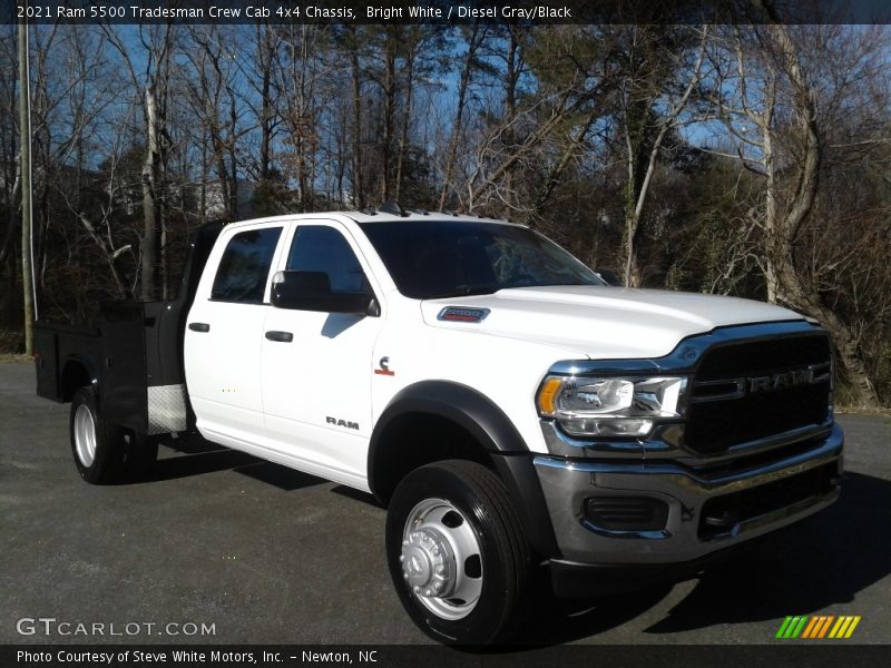 Bright White / Diesel Gray/Black 2021 Ram 5500 Tradesman Crew Cab 4x4 Chassis