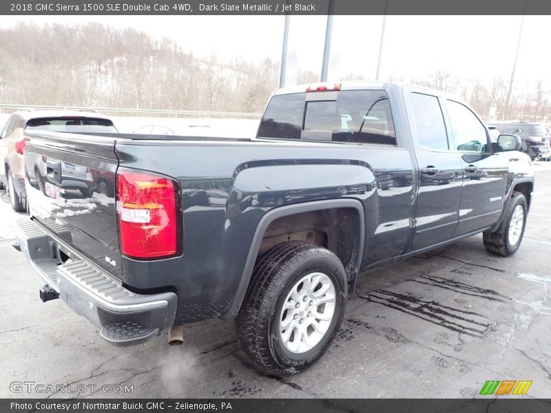 Dark Slate Metallic / Jet Black 2018 GMC Sierra 1500 SLE Double Cab 4WD