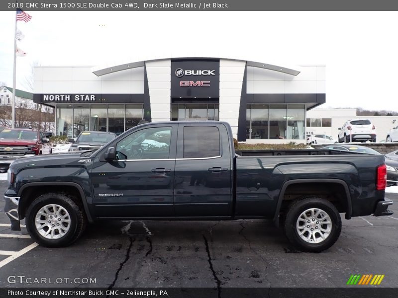 Dark Slate Metallic / Jet Black 2018 GMC Sierra 1500 SLE Double Cab 4WD