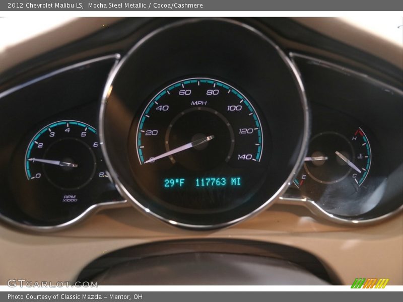 Mocha Steel Metallic / Cocoa/Cashmere 2012 Chevrolet Malibu LS