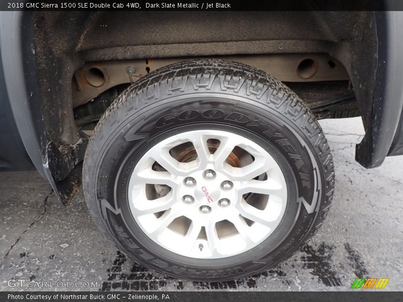 Dark Slate Metallic / Jet Black 2018 GMC Sierra 1500 SLE Double Cab 4WD
