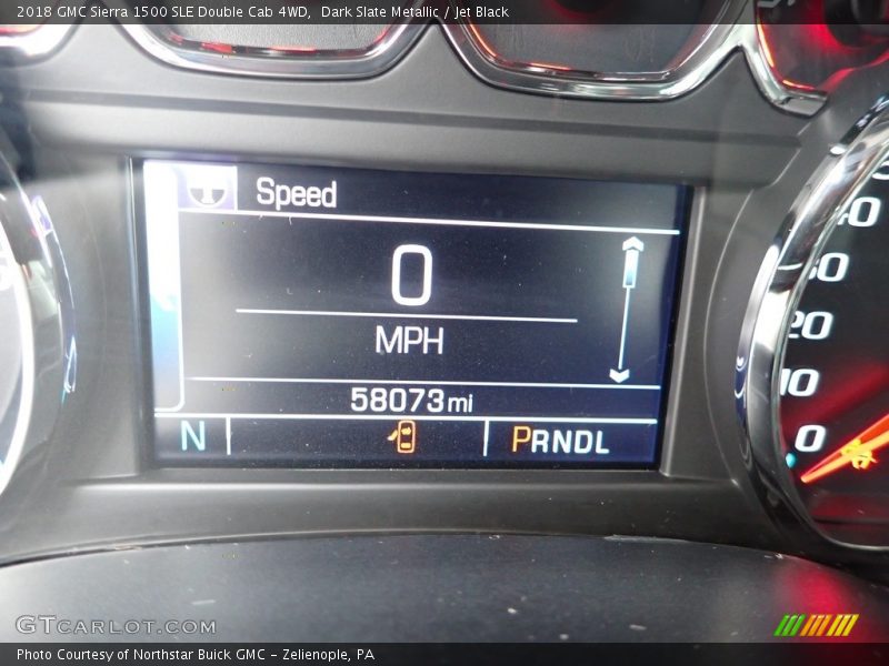 Dark Slate Metallic / Jet Black 2018 GMC Sierra 1500 SLE Double Cab 4WD