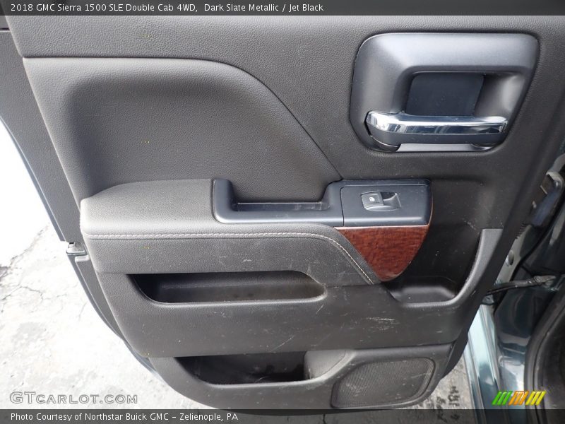 Dark Slate Metallic / Jet Black 2018 GMC Sierra 1500 SLE Double Cab 4WD