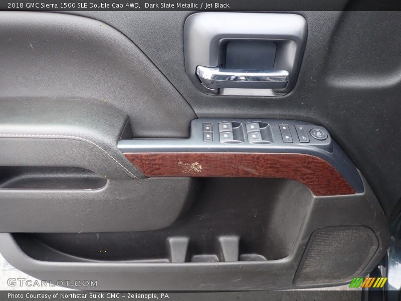 Dark Slate Metallic / Jet Black 2018 GMC Sierra 1500 SLE Double Cab 4WD