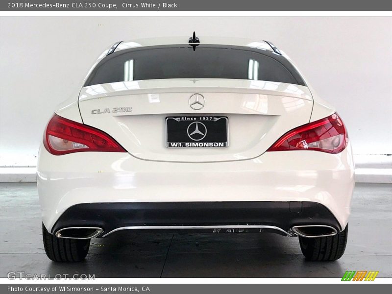 Cirrus White / Black 2018 Mercedes-Benz CLA 250 Coupe