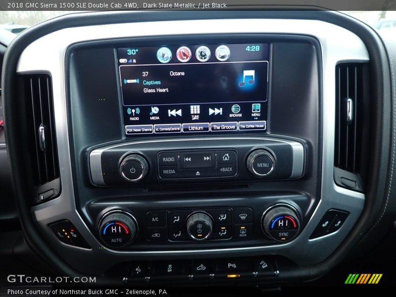 Dark Slate Metallic / Jet Black 2018 GMC Sierra 1500 SLE Double Cab 4WD