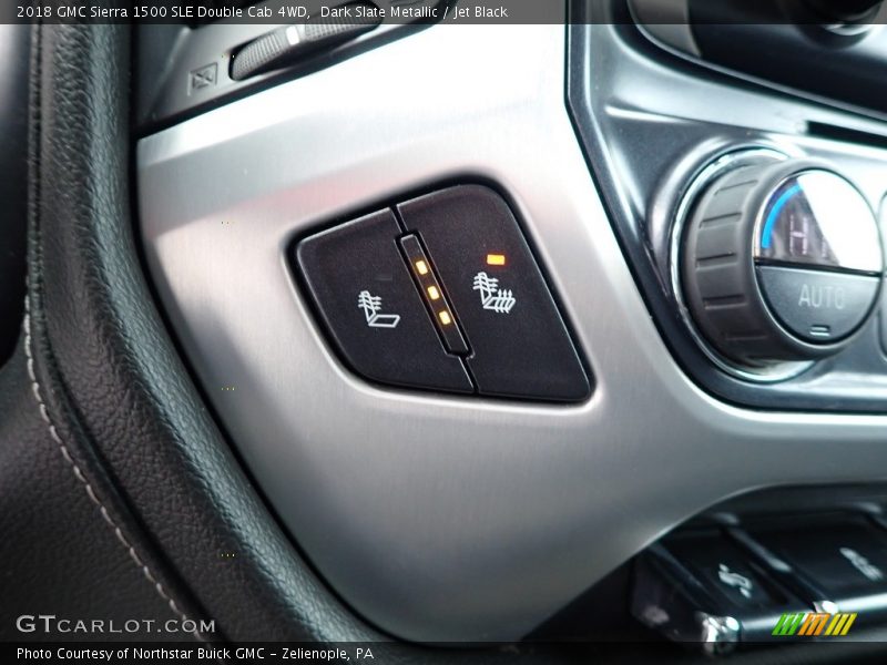 Dark Slate Metallic / Jet Black 2018 GMC Sierra 1500 SLE Double Cab 4WD