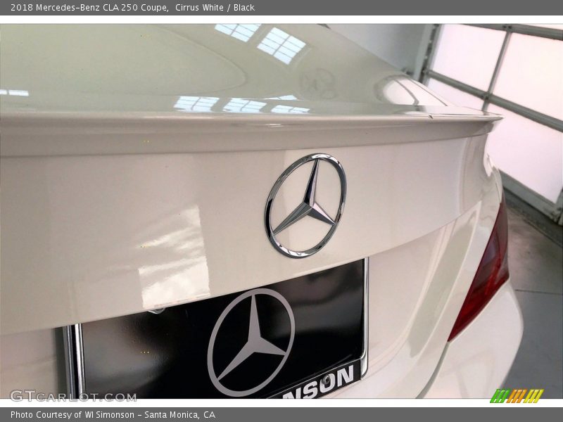 Cirrus White / Black 2018 Mercedes-Benz CLA 250 Coupe