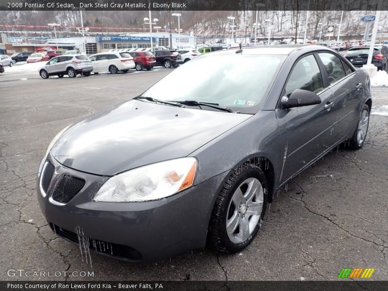 Dark Steel Gray Metallic / Ebony Black 2008 Pontiac G6 Sedan