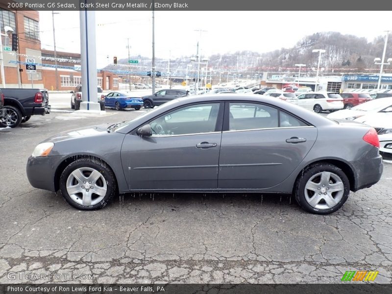Dark Steel Gray Metallic / Ebony Black 2008 Pontiac G6 Sedan