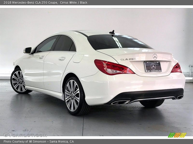 Cirrus White / Black 2018 Mercedes-Benz CLA 250 Coupe