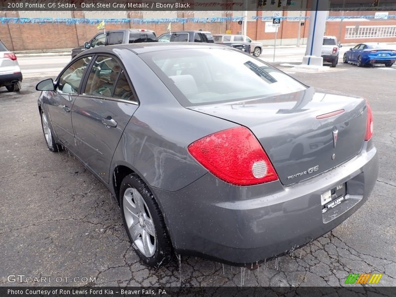 Dark Steel Gray Metallic / Ebony Black 2008 Pontiac G6 Sedan