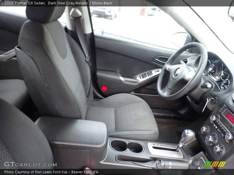 Dark Steel Gray Metallic / Ebony Black 2008 Pontiac G6 Sedan