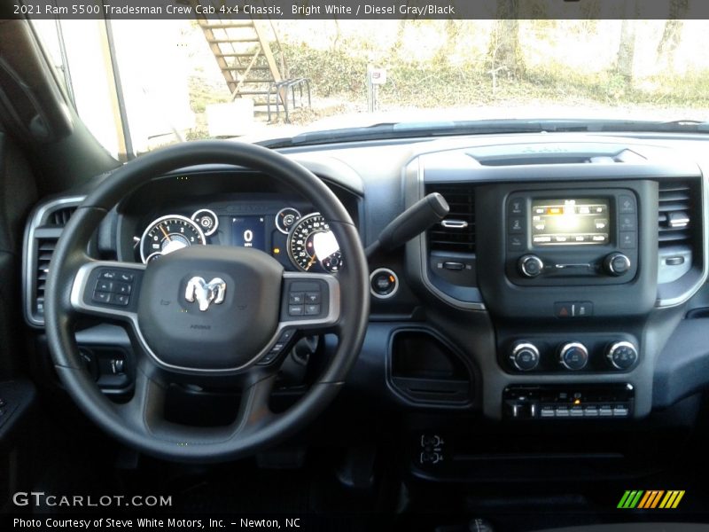 Bright White / Diesel Gray/Black 2021 Ram 5500 Tradesman Crew Cab 4x4 Chassis