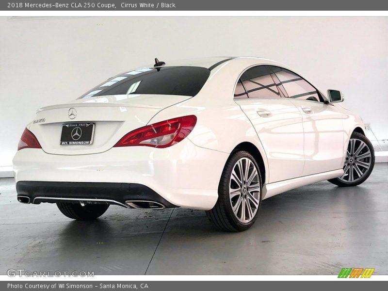 Cirrus White / Black 2018 Mercedes-Benz CLA 250 Coupe