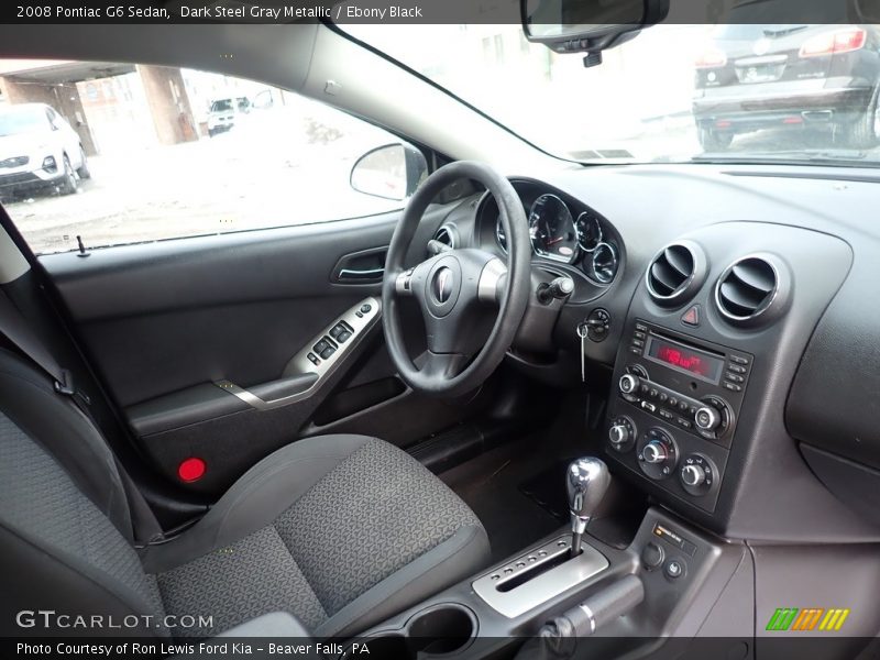 Dark Steel Gray Metallic / Ebony Black 2008 Pontiac G6 Sedan