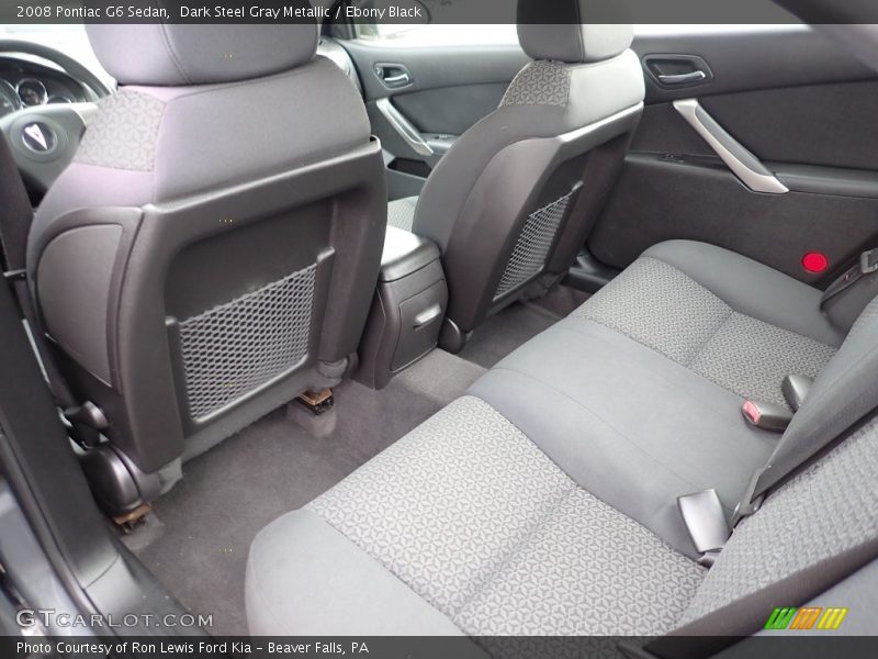 Dark Steel Gray Metallic / Ebony Black 2008 Pontiac G6 Sedan