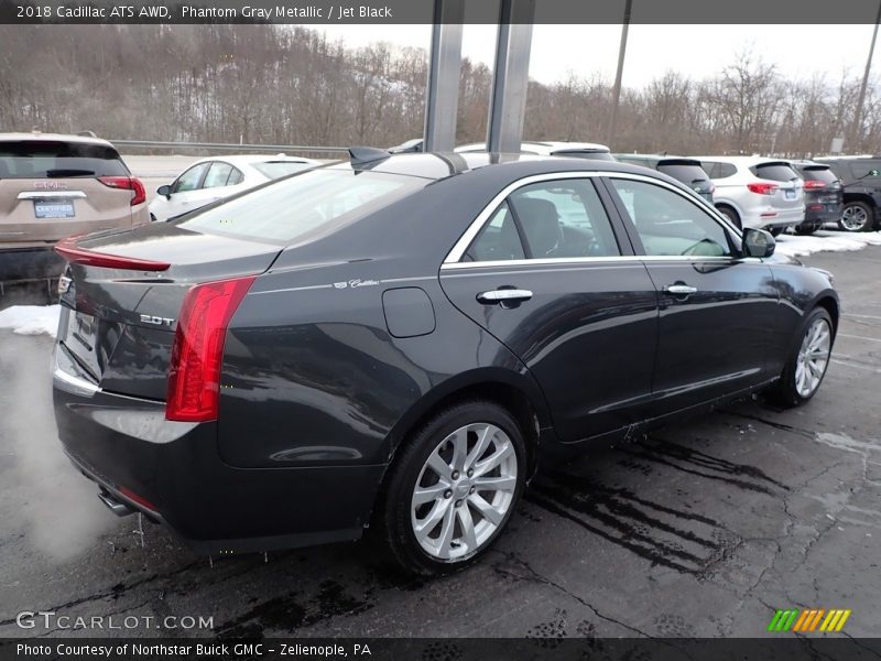 Phantom Gray Metallic / Jet Black 2018 Cadillac ATS AWD