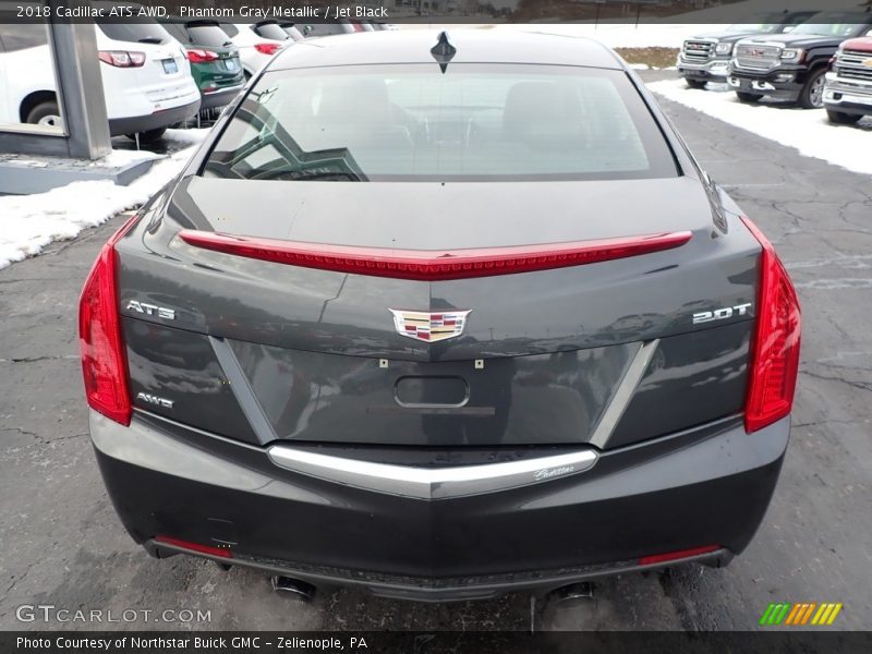 Phantom Gray Metallic / Jet Black 2018 Cadillac ATS AWD