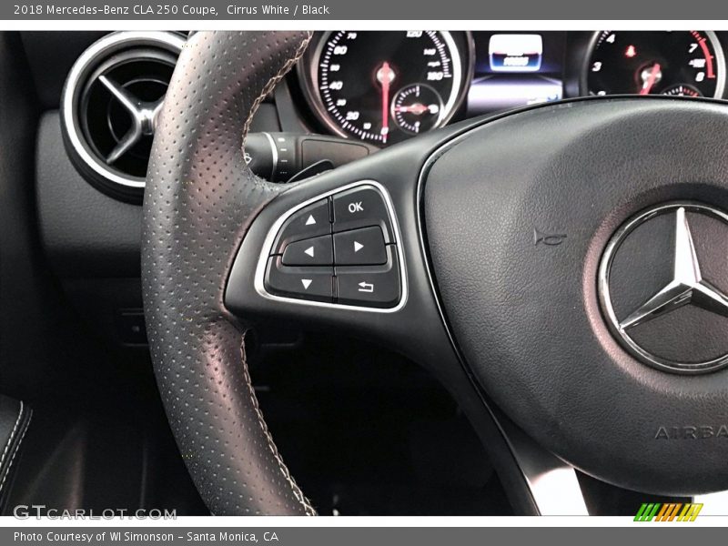Cirrus White / Black 2018 Mercedes-Benz CLA 250 Coupe