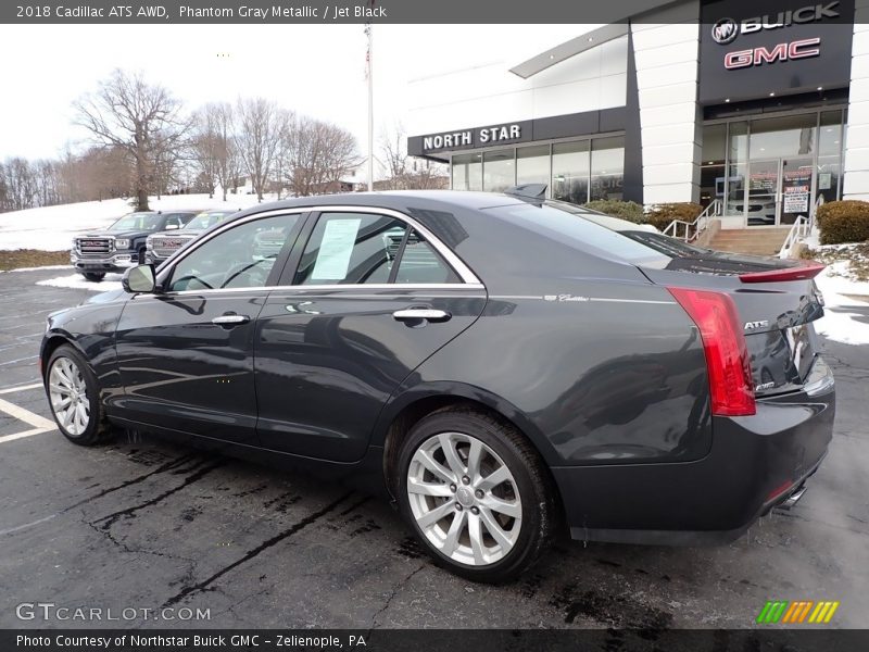 Phantom Gray Metallic / Jet Black 2018 Cadillac ATS AWD