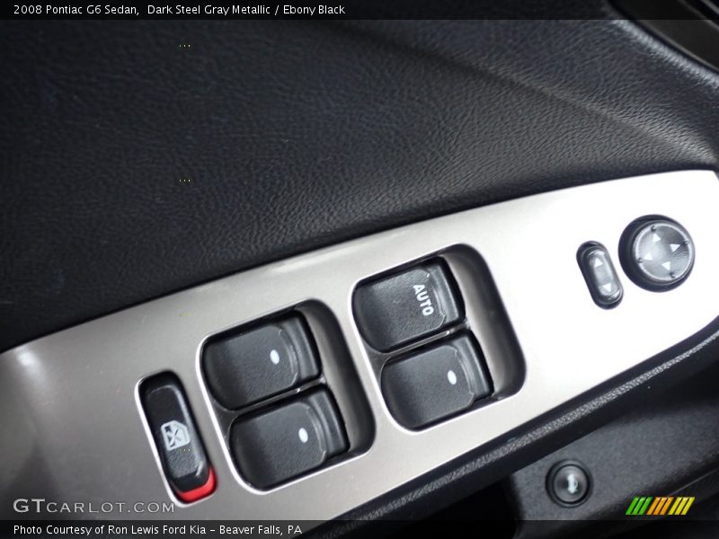 Dark Steel Gray Metallic / Ebony Black 2008 Pontiac G6 Sedan