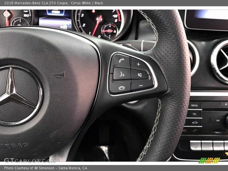 Cirrus White / Black 2018 Mercedes-Benz CLA 250 Coupe