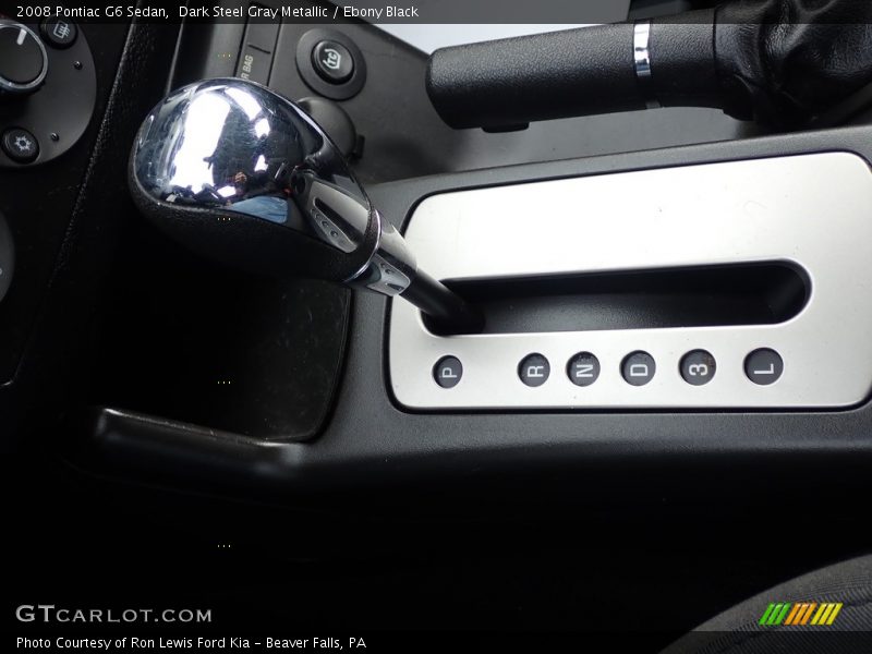 Dark Steel Gray Metallic / Ebony Black 2008 Pontiac G6 Sedan