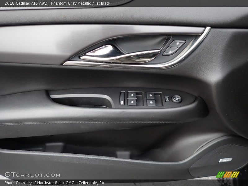 Phantom Gray Metallic / Jet Black 2018 Cadillac ATS AWD