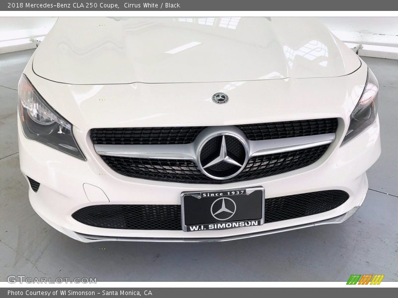 Cirrus White / Black 2018 Mercedes-Benz CLA 250 Coupe