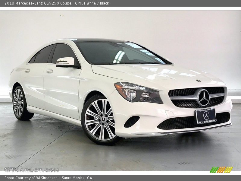Cirrus White / Black 2018 Mercedes-Benz CLA 250 Coupe