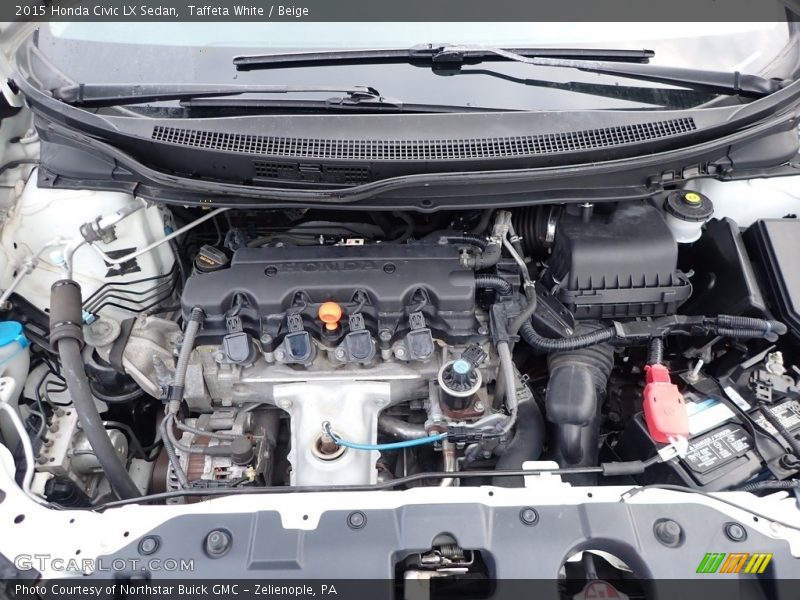Taffeta White / Beige 2015 Honda Civic LX Sedan