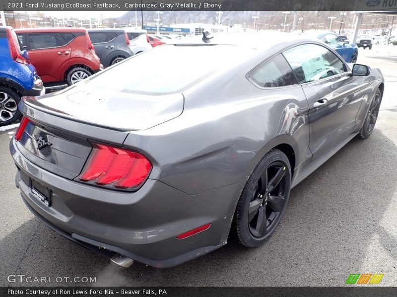 Carbonized Gray Metallic / Ebony 2021 Ford Mustang EcoBoost Fastback