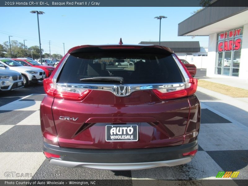 Basque Red Pearl II / Gray 2019 Honda CR-V EX-L