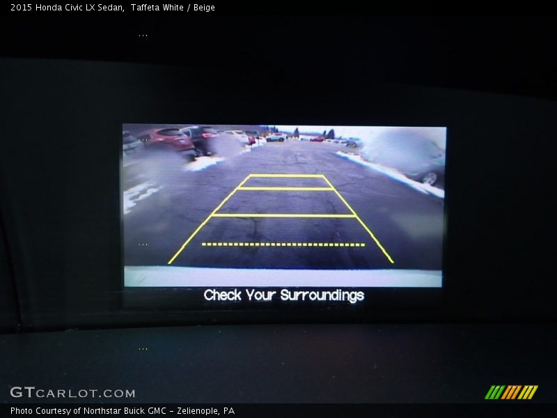 Taffeta White / Beige 2015 Honda Civic LX Sedan