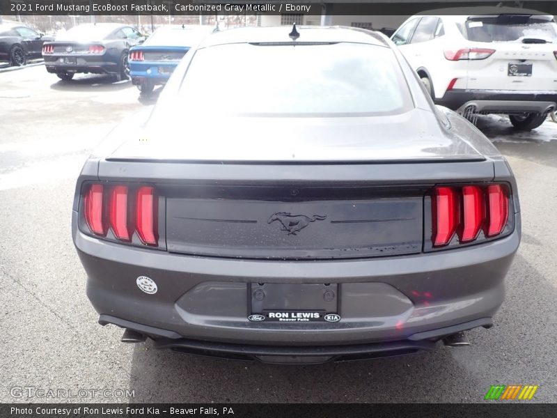 Carbonized Gray Metallic / Ebony 2021 Ford Mustang EcoBoost Fastback