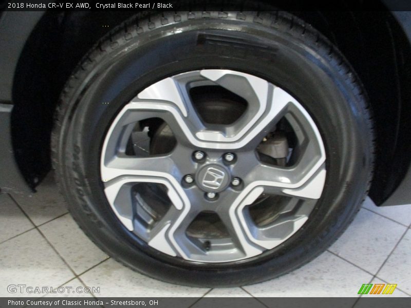 Crystal Black Pearl / Black 2018 Honda CR-V EX AWD