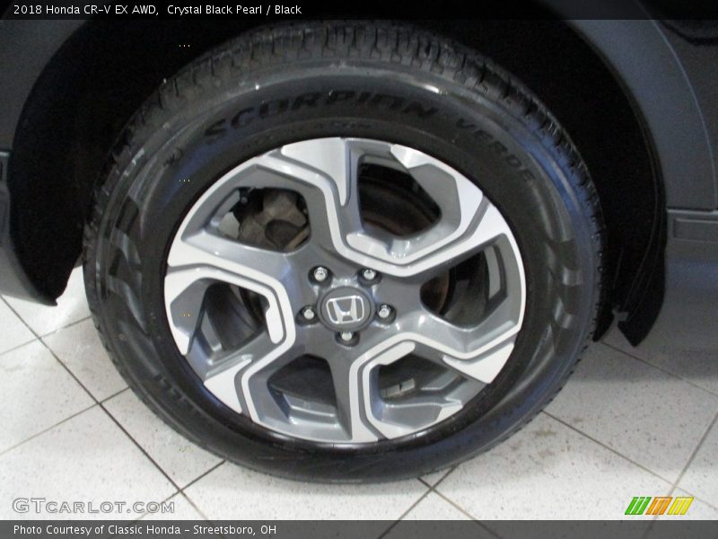 Crystal Black Pearl / Black 2018 Honda CR-V EX AWD