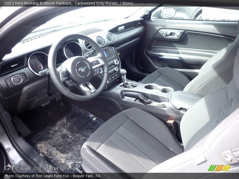  2021 Mustang EcoBoost Fastback Ebony Interior